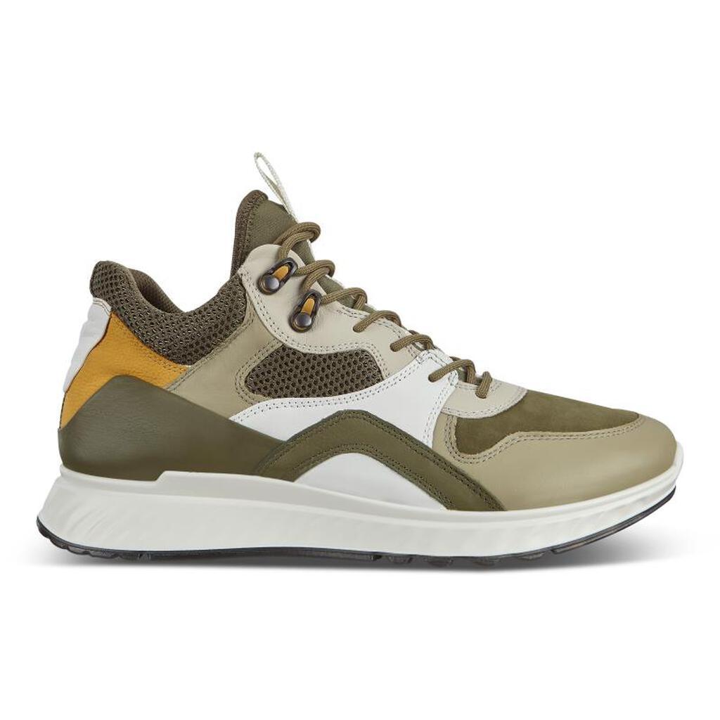 Ecco St.1 Mens Sneakers Multicolor Olive Sales - India IDM-513479